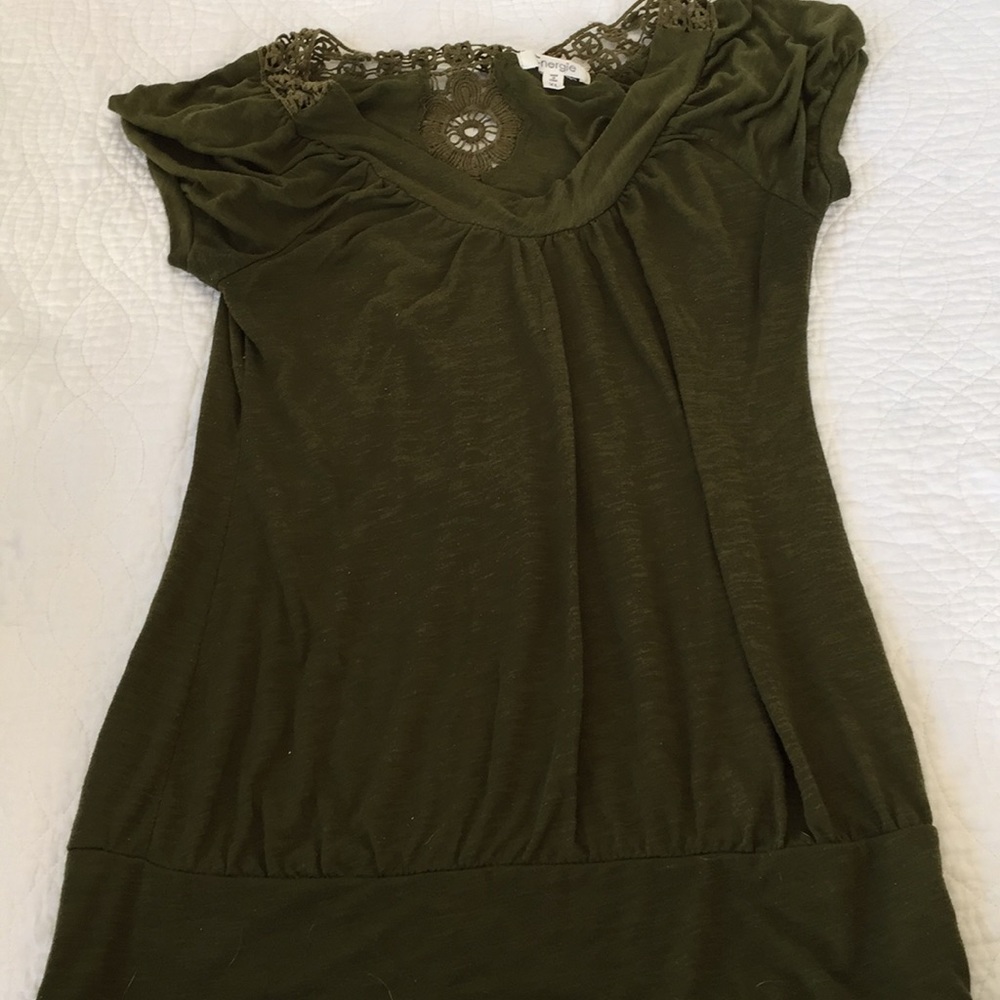 Olive colored top